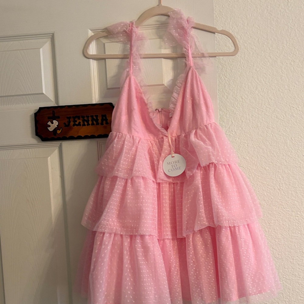 Pink Ruffled Dress - Picture 2 of 4